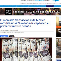 El mercado transaccional de Mxico moviliza un 45% menos de capital en el primer trimestre del ao